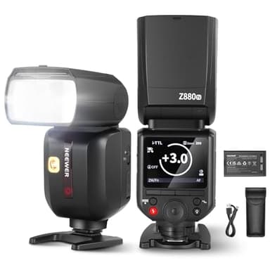 NEEWER Z880-N 2,4G 76Ws i-TTL Flash Speedlite para Nikon Cámara UI Actualizada Lámpara Modelado Ajustable TTL/M Interruptor Rápido Tecla TCM 1/8000sHSS 7,2V/3000mAh Batería 600Flash Potencia Completa