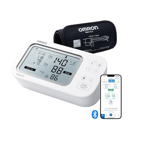 Tensiómetro OMRON X7 Smart AFib | Detecta Fibrilación Auricular con cada toma de tensión en casa | Clínicamente validado incl. embarazo y diabetes | 2 Usuarios | Brazalete Intelli Wrap 22-42cm