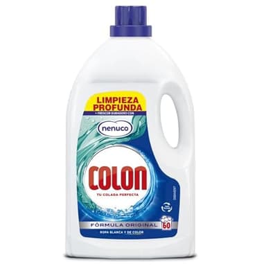 Colon Nenuco - Detergente para Lavadora, adecuado para Ropa Blanca y de Color, Formato Gel - 60 Lavados