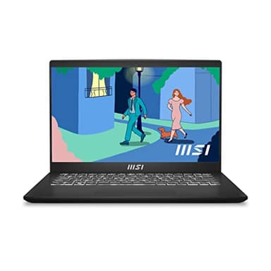 MSI Modern 14 C12M-017XES - Ordenador portátil Ultraligero 14" FHD (Intel® Core™ i7-1255U, 16GB RAM, 512GB SSD, Intel® Iris® Xe graphics, Sin Sistema Operativo) Classic Black - Teclado QWERTY español