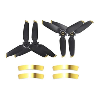 Fututech - Juego de 2 Pares de hélices silenciosas para dji FPV Hélice CW CCW Accesorio de Drone Ligero Vuelo Silencioso (Gold Two Pairs)