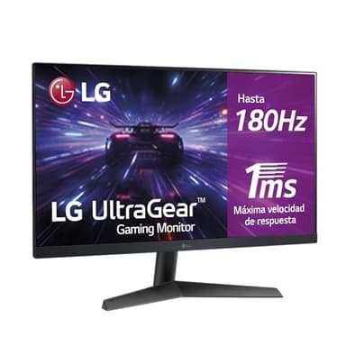 LG 24GS60F B - Monitor Ultragear, 24 Pulgadas, FHD 1080p, 16:9; Panel IPS, 1920x1080, Clasificación E, 180 Hz, 1ms, Negro
