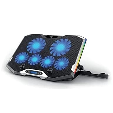 EWENT BASE DE NOTEBOOK CON 6 VENTILADORES REGULABLES Y RGB