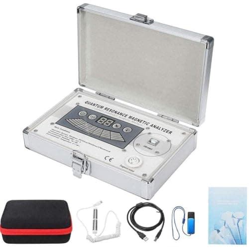 HAODING Quantum Therapy Analyzer, Portable, Analizador CuáNtico, Analizador magnético de Salud Corporal por resonancia cuántica, Detector de Sub-Salud con Zapatillas de electrodo - Español