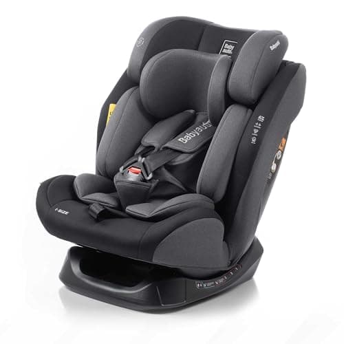 BABYAUTO - Silla de coche sin isofix LOLO 40-150cm – Edad: desde el nacimiento hasta los 12 años –I-size – Acontramarcha hasta los 105 cm, 4 años aprox - Sin Isofix (STONE GREY)