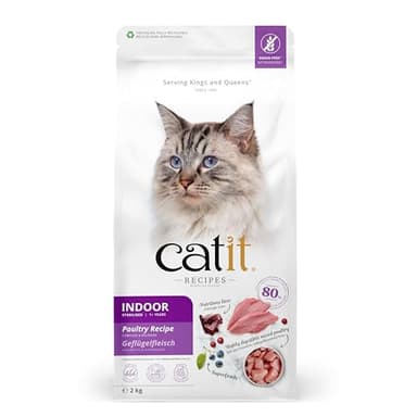 Pienso para Gatos INDOOR/ ESTERILIZADO Catit Recipes -Receta de Aves, 2 kg