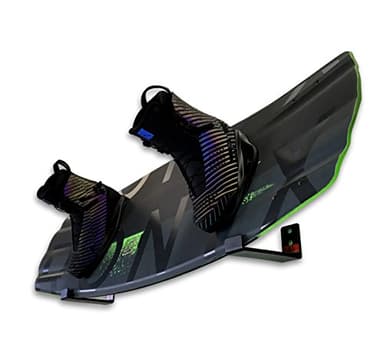 StoreYourBoard Nake Wake, Wakeboard Wall Rack, Rack de Almacenamiento de Aluminio (Negro)