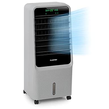 Klarstein Aire Acondicionado Portatil, Pinguino Portátil 4 en 1, Climatizador Portatil para Casa y Oficinas, Aparato de Aire con Ventilador, Deshumidificador, Modo Nocturno, Bajo Consumo Aircon AC