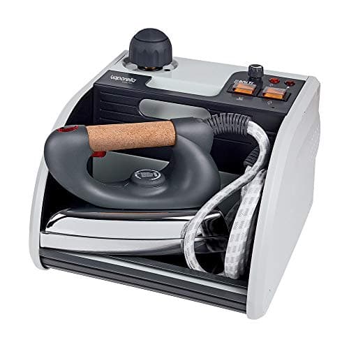 Polti Vaporella Super Pro, Centro de Planchado con Caldera de Alta Presión, Tapón de Seguridad, Potencia 1750 W, Presión de la Caldera 3 Bar, Depósito 1,3 L, Negro y Blanco