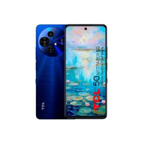 TCL 50 NXTPAPER 5G - Smartphone 5G de 6.8" Mayor Confort Ocular (Pantalla FHD+, 16GB (8+8) - 256GB, Ampliable MicroSD, Dual SIM, Cámara 50MP, Batería 5010mAh, Android 14.) Midnight Blue