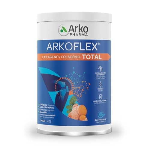 Arkopharma Arkoflex Colágeno Total, Colágeno Hidrolizado, Bote 390 gr, Abordaje 360º del Sistema Locomotor, Buen Funcionamiento de Articulaciones, Huesos, Cartílagos, Músculos y Tendones