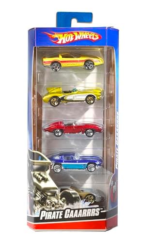 Hot Wheels - Paquete de 5 autos a escala 1:64, regalo para coleccionistas y niños a partir de 3 años (los estilos pueden variar), 01806