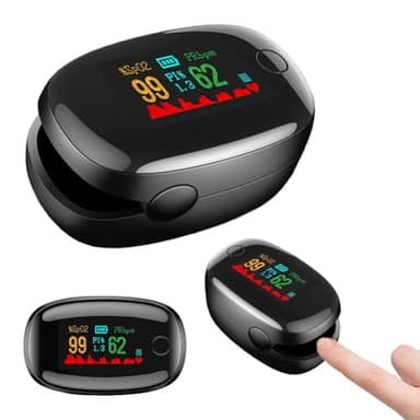 Oxímetro LED no invasivo LoveHomily, monitor de oxígeno para el hogar y exteriores 2025, monitor de pulso digital con detector de saturación de oxígeno