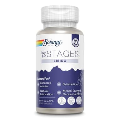 Solaray Deseo Stages |Apoya la lubricación natural y el aumento de la libido para las mujeres | Hecho sin hormonas - 30 porciones, 60 vegcaps