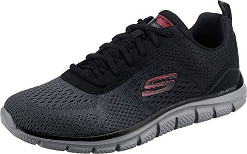 Skechers 232399, Zapatillas Hombre, Black Mesh/Charcoal Trim, 41 EU