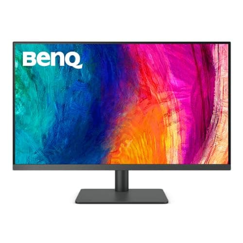 BenQ PD3205U Monitor de diseño (tecnología AQCOLOR, 32 pulgadas, 4K UHD, IPS, carga USB-C, DP / HDMI, KVM, altura ajustable) Compatible con MacBook