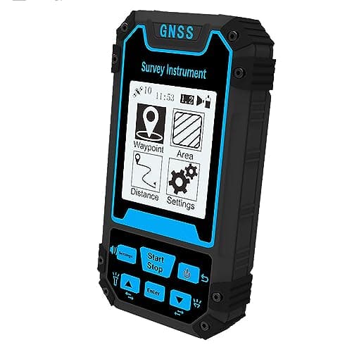 DMOYS Equipo topográfico GPS, GPS portátil de Alta precisión, Mini medidor terrestre portátil, Localizador de medidor terrestre, Instrumento topográfico portátil Recargable, para coordenadas, altitud