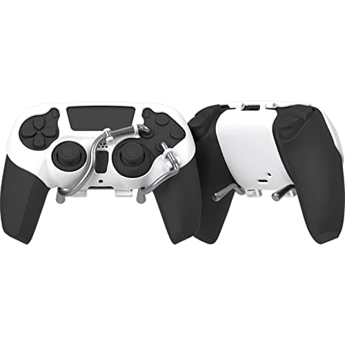 EXknight Leverback FPS Mecánico Paletas, Botones Traseros Paletas para Juegos para Mando PS5 (Blanco)
