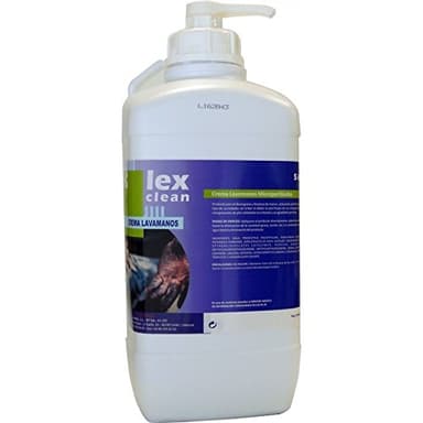 Súper Gel Crema Pasta lavamanos Talleres mecánicos con micropartículas de arrastre. Botella 5 Lt. con caña dosificador