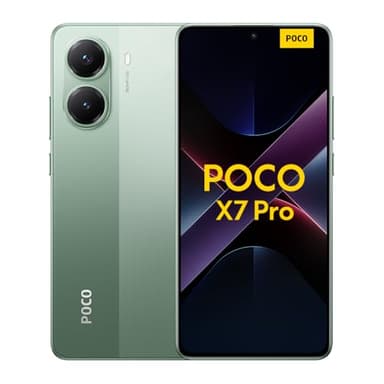 Xiaomi POCO X7 Pro - Smartphone de 12+512GB, Pantalla CrystalRes 1.5K 120Hz AMOLED, MediaTek Dimensity 8400-Ultra, Cámara de 50 MP, 90W HyperCharge, Cargador no Incluido, Verde (Versión ES)