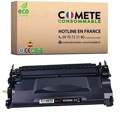 1 tóner CF226X 26X CF226A 26A Compatible Premium Laserjet Pro - Comète Consommable