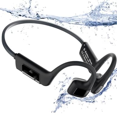 MONODEAL Auriculares Natacion Auriculares Conducción Osea Bluetooth 5.4, IP68 Impermeable para Nadar, 32G MP3 para Natacion Correr Ciclismo