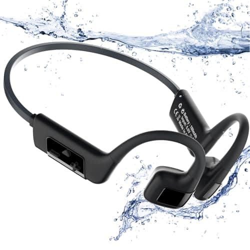 MONODEAL Auriculares Natacion Auriculares Conducción Osea Bluetooth 5.4, IP68 Impermeable Auriculares para Nadar, 32G MP3 Auriculares para Natacion Correr Ciclismo