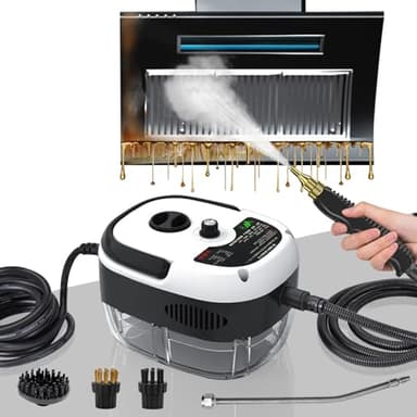 Limpiador a Vapor, Vaporeta Limpieza Hogar Potente 2500W, 6 Velocidades, Portátil Máquina de Limpieza a Vapor Presurizada de Alta Temperatu para Limpiar Tapicería, Baño, Azulejos, Limpieza de Coches