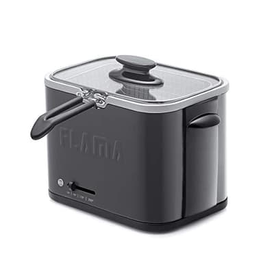 Flama Mini Freidora Compacta Eléctrica 620FL, 1000W, 1L de Capacidad, Temperatura Regulable, Cuba con Revestimiento Antiadherente