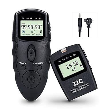JJC Disparador Remoto Temporizador mandos a Distancia para Canon EOS R1 5D Mark IV III II 5D 6D 6D Mark II 7D 7D Mark II 1D 1D Mark IV III II 1DS 1DX
