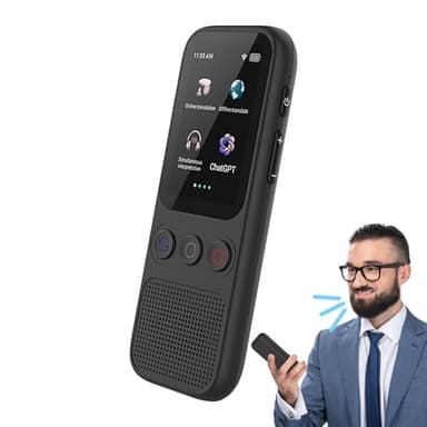 Traductor de 138 idiomas sin Internet, traductor simultáneo con uso sin conexión y en línea, traductor con salida de voz, dispositivo de traducción