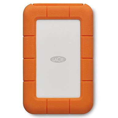 LaCie Rugged USB-C 4TB, Disco Duro Externo Portátil, Para PC et Mac, Resistente a Golpes y caídas, incl. USB-C sin cable USB-A, Rescue Services (STFR4000800)