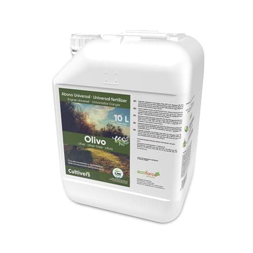 CULTIVERS Engrais Biologique Pour Olives 10 L. Engrais Liquide 100% Biologique Avec Macronutriments Et Micronutriments. Améliore La Fructification, La Quantité Et La Qualité De L'olive