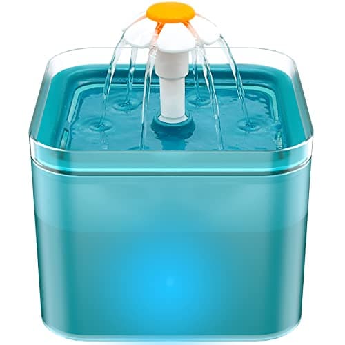 Fuente para Gatos: Bebedero Gatos - Fuente Gatos - Fuente de Agua para Gatos - Fuente Agua Gatos - 2L Fuente Gatos Agua - Bebedero Gatos Automatico - Fuente Gato Cian - Fuente para Perros - AONBOY
