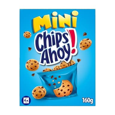 Chips Ahoy Mini Galletas Cookies, Dulces Pepitas de Chocolate, 160g
