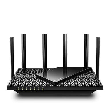 TP-Link Archer AXE75 - WiFi 6 Router AX5400 mbps, 512mb RAM, WiFi 6E, Triple Banda, 6GHz/5GHz/2.4GHz,Gigabit, CPU Quad-Core 1,7GHz,Puerto USB 3.0, Compatible con Alexa,Compatible con OneMesh