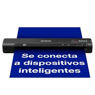 Epson WorkForce ES-60W, Escáner Portátil Inalámbrico con WiFi, Carga por USB, Conectividad por WiFi o USB