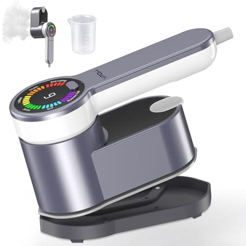 Plancha Vertical Vapor Planchas Viaje: 1200W Steamer Portátil de Mano para Horizontal y Vertical Calentamiento Rápido - Mini Planchas Modo de planchado en seco y 5 Modos de Vapor - Para Hogar y Viajes