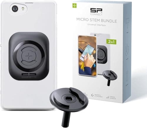 SP CONNECT Micro Stem Mount Pro Interface | SPC+ | Soporte para teléfono móvil para manillar de bicicleta | Soporte para teléfono móvil