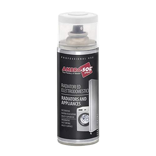 AMBRO-SOL - Pintura Electrodomésticos | Cubre Radiadores Blanco Puro (Brillo), 400 ml