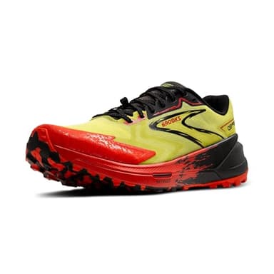 Brooks Catamount 3, Sneaker Hombre, Acid Lime Cherry Tomato Black, 44 EU