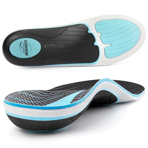 PCSsole plantillas ortopédicas para alivio del dolor para fascitis plantar, plantillas para el dolor de talón, espolones del talón, pies planos, insertos de absorción impactos para mujeres y hombres