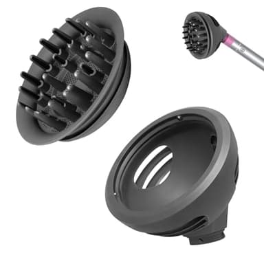 Jegehoyo Accesorio difusor para accesorios Dyson Airwrap, nuevo domo de flujo de aire mejorado y modos difusos para Dyson Airwrap HS01/HS05, accesorio difusor de ondas y rizos para Dyson