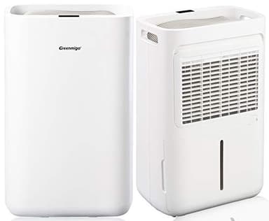 Greenmigo Deshumidificador Electrico 13L/24h Deshumidificación Tamaño de la Habitación máx.50m²,Purificador de Aire Silencioso para Armario,Dormitorio,Caravana,etc.-contra la Humedad el Moho
