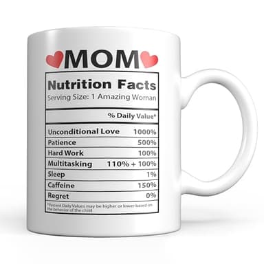 Light Autumn Taza para Mamá - Idea de Relleno para Calcetín - Taza de Cerámica Única de 325 ml para la Mejor Madre del Mundo, Aniversario, Día de la Madre o Celebraciones