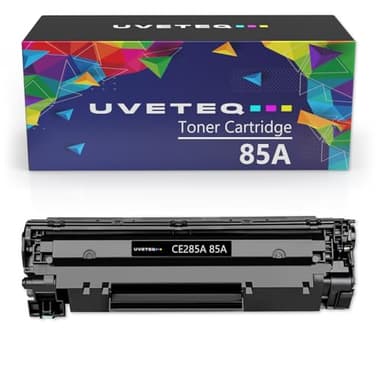 UVETEQ 85A Cartucho de Toner Negro Compatible para HP 85a CE285A para HP Laserjet Pro P1005 P1006 P1102 P1505N P1102w P1566 P1606DN M1120 M1132 MFP M1212NF M1522NF (1 Unidad)