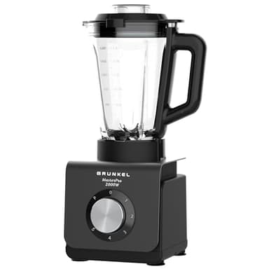 Grunkel batidora de vaso grande familiar BAT-2000 MASTERPRO con vaso extraible de cristal.y 1,5 litros de capacidad. 5 niveles y Turbo