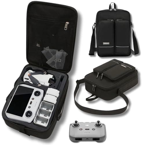 Bolsa de Almacenamiento para Drone de dji Mini 4 Pro y dji Mini 3 Pro y Accesorios | Compatible con los mandos RC2 / RC | Funda Dron dji | Bolsa dji