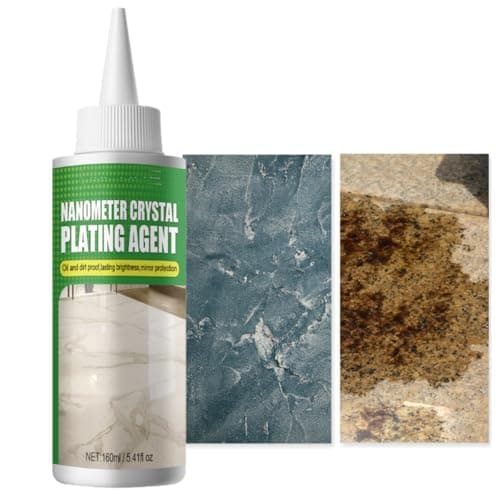 KARLOR Limpiador de encimera de piedra natural, limpiador de cocina de pulido de mármol de 160 ml para encimeras de cuarzo, granito y mármol, agente de revestimiento de cristal nanométrico para