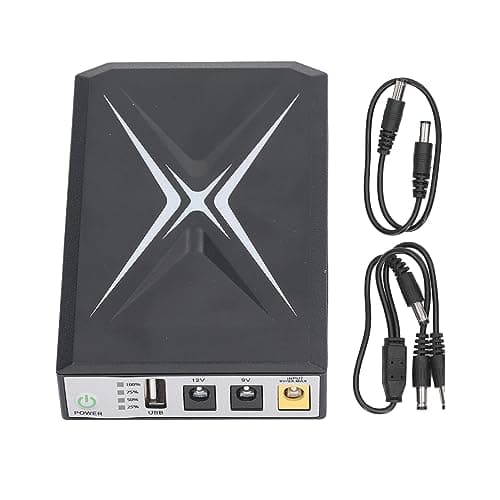 Mini UPS Batería Respaldo de 10400 MAh Fuente de Alimentación Ininterrumpida con Cortocircuito para la Cámara de Seguridad del Módem Router Teléfono Inteligente